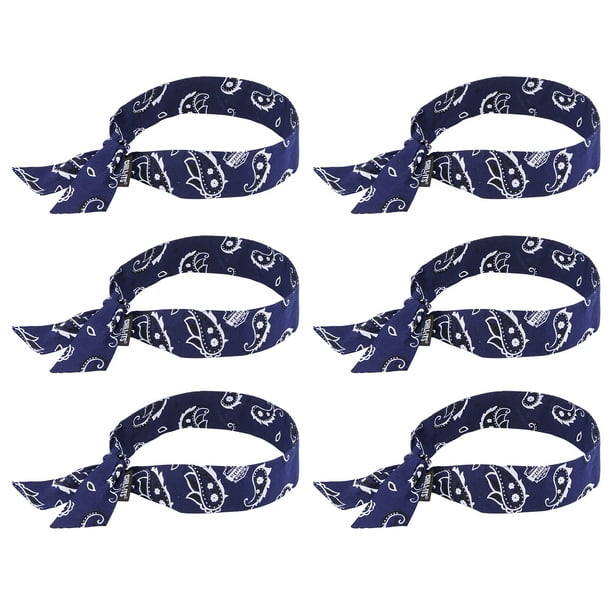 Bandana Refrescante Ergodyne Chill Its 6700 Navy Paquete de 6