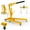 Yellow & Black, variant on Hydraulic Engine Hoist, 2 Ton/4400 LBS Load Capacity, Heavy Duty Cherry Picker Shop Crane with Telescopic 24-Inch Boom, Engine Crane for Auto Shops, Warehouse Operations, Heavy Machinery
