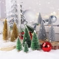 thumbnail image 2 of Decoración de escritorio con forma de pino en miniatura LOYUDEQIU árbol de Navidad 24 unidades plateado dorado verde, 2 of 7