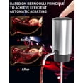 thumbnail image 2 of Vertedor eléctrico de vino Circle Joy recargable, plateado, 2 of 6