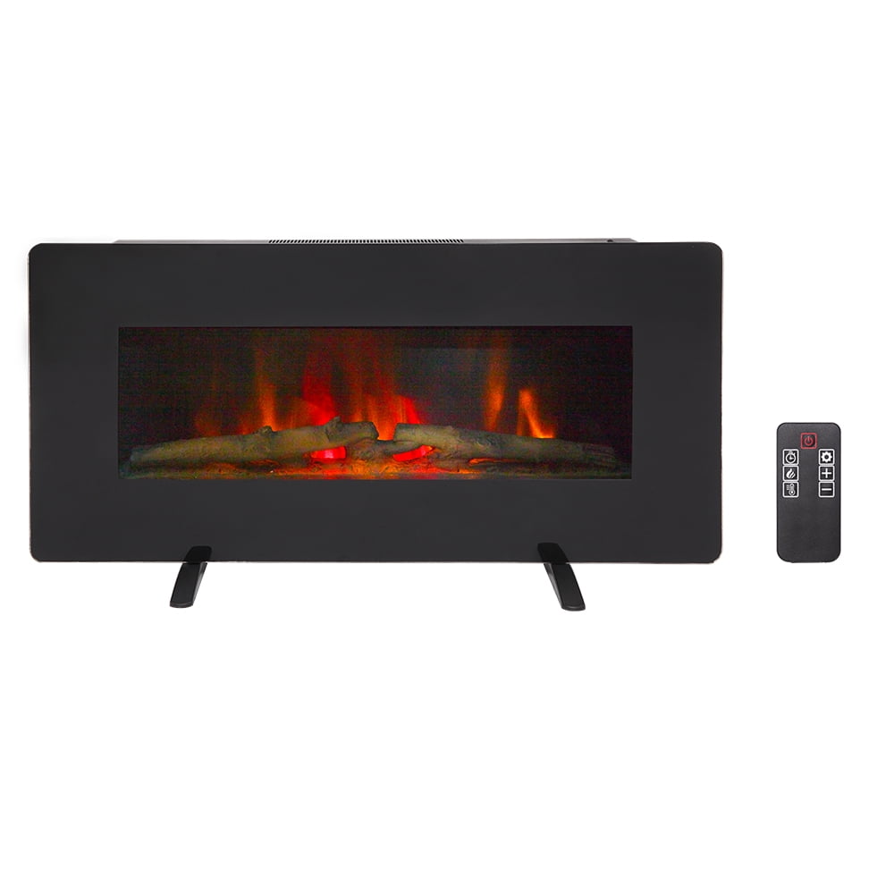 Seventh Portable Fireplace Heater With Realistic Flame 36 Indoor Fireplace Insert Heater Insert Wall Mounted Freestanding Electric Fireplace With Remote Thermostat Overheating Safety 1400w Walmart Com Walmart Com