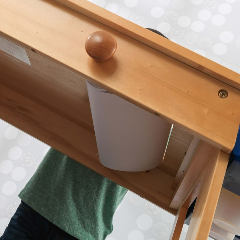 KidKraft Wooden Art Table with Drying Rack Storage Bins Natural