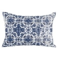 thumbnail image 2 of Navy Blue Boho Standard Size Pillow Cover, Pillowcase Protectors with Zipper, Breathable Decorative Throw Pillow Case Cover, Ehtnic Abstract Art Modern Geometric Pillow Shams for Couch Sofa 20x26Inch, 2 of 8