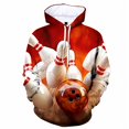 thumbnail image 3 of Sudadera con capucha con estampado 3D de bola de bolos para hombre, sudadera de manga larga con personalidad, sudadera para niños, ropa deportiva para exteriores, 3 of 5