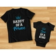 thumbnail image 6 of Daddy Of a Prince & Son Of a King Father & Baby Boy Matching Set Shirt Bodysuit Daddy Gray Medium / Son Gray 12M (6-12M), 6 of 8