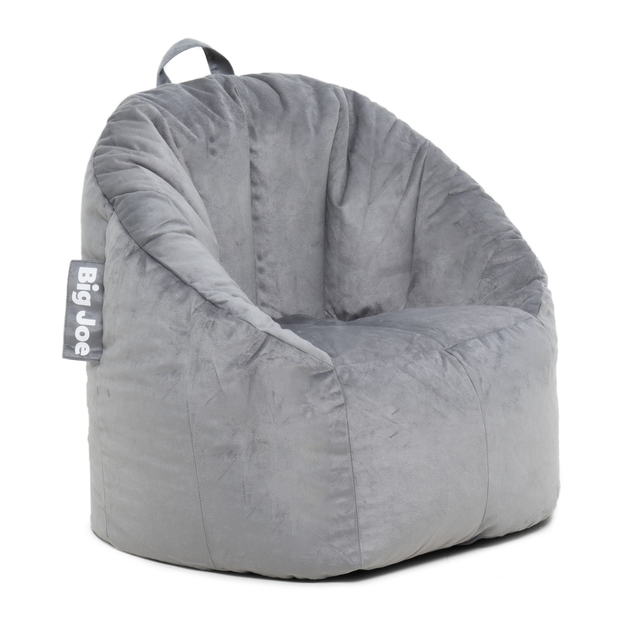 Big Joe Joey Bean Bag Chair, Plush, Kids/Teens, 2.5ft, Gray - image 2 of 9