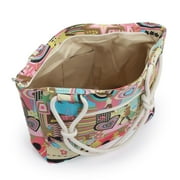 Gustave Tote Bags for Womens Large Capacity Canvas Handbags Fashion Beach Bag Travel Shopping Purse with Zipper