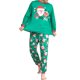 thumbnail image 1 of Pijamas Navideñas Pantalones largos Traje familiar Traje informal con estampado de Papá Noel para uso diario Kuymtek Verde*papá T M para Unisex, 1 of 9