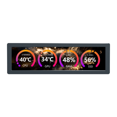 thumbnail image 1 of 8.8 Inch USB Monitor 1920x480 PC Case Secondary Screen Desktop RGB Ambient Screen,IPS Panel, Type-C Interface Space Gray, 1 of 8