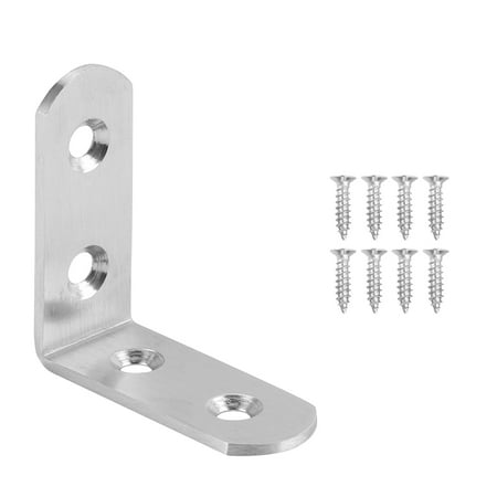 

20PCS L-Shaped Bracket Corner Braces Stainless Steel Joint Right Angle Shelf Support Bracket 50*50*20mm