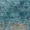 thumbnail image 3 of HomeRoots 678029 10 x 14 ft. Teal & Taupe Abstract Washable Machine Made Rectangle Area Rug with UV Protection, 3 of 9