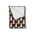 thumbnail image 2 of Japanese Cat Soft Flannel Fleece Throw Blanket, Calm Mellow Maneki Neko Cat Luck, Cozy Plush for Indoor and Outdoor Use, 60" x 80", Grey Multicolor, by Ambesonne, 2 of 5