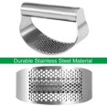thumbnail image 2 of FrostHike Garlic Press Rocker, Stainless Steel Garlic Crusher Garlic Mincer Presses Chopper and Ginger Press with Silicone Garlic Peeler，Kitchen Gadget, Easy to Use & Clean, 2 of 5