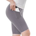 thumbnail image 4 of Aoliks Women's Biker Shorts Yoga Workout Shorts with Pockets High Waist Stretch Pants, 4 of 6