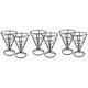 thumbnail image 1 of 6 Pcs Wire Racks Cone Fried Basket Serving Chips Stand Display Holder, 1 of 5