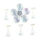 thumbnail image 3 of Soporte magnético para decoración de uñas con forma de flor, acrílico, 5 puntas, para práctica y entrenamiento Blanco, 3 of 9
