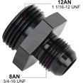 thumbnail image 2 of GFDYREE Adaptateur de Raccord Torique Mâle 8AN à AN12 ORB 2 Pcs, 2 of 5