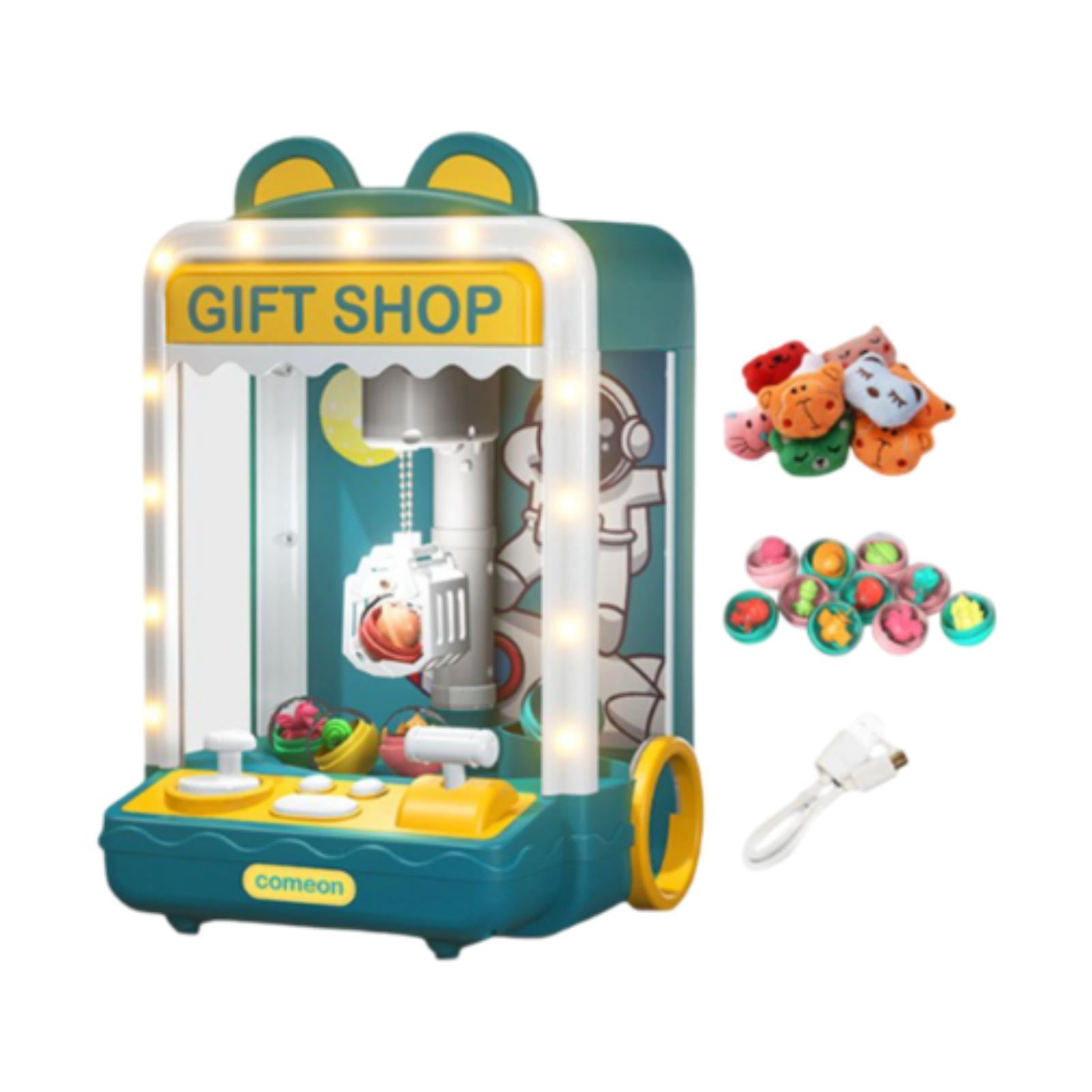 KLKCMS Claw Machine Mini Birthday Gift Vending Machine for Boys Girls Children Kids Bear