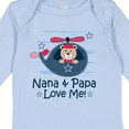 thumbnail image 4 of Inktastic Nana and Papa Love Me Grandson Boys Long Sleeve Baby Bodysuit, 4 of 5