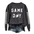 thumbnail image 2 of Game Day Football Sweatshirts For Women - Long Sleeve Football Shirts, Cute Cheer Mom Shirt, Crewneck Pullover Tops, 2 of 4
