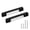 Black, variant on 5 Pack 5 Inch Brushed Gold Cabinet Pulls Solid Zinc Alloy Gold Cabinet Handles - Brushed Brass Dresser Drawer Pulls for Kitchen Cabinet Hardware Zinc Alloy Handles