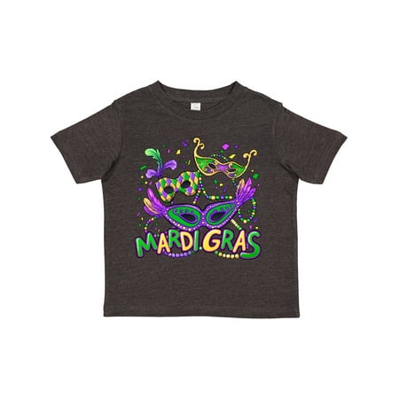

Inktastic Mardi Gras Masks and Beads Gift Toddler Boy or Toddler Girl T-Shirt