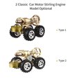 thumbnail image 2 of Graflsoa Miniature Stirling Engine Model - External Combustion Powered Science Experiment Kit with Tools, Metal & Glass Construction, Educational Gift for Kids & Adults, 2 of 6
