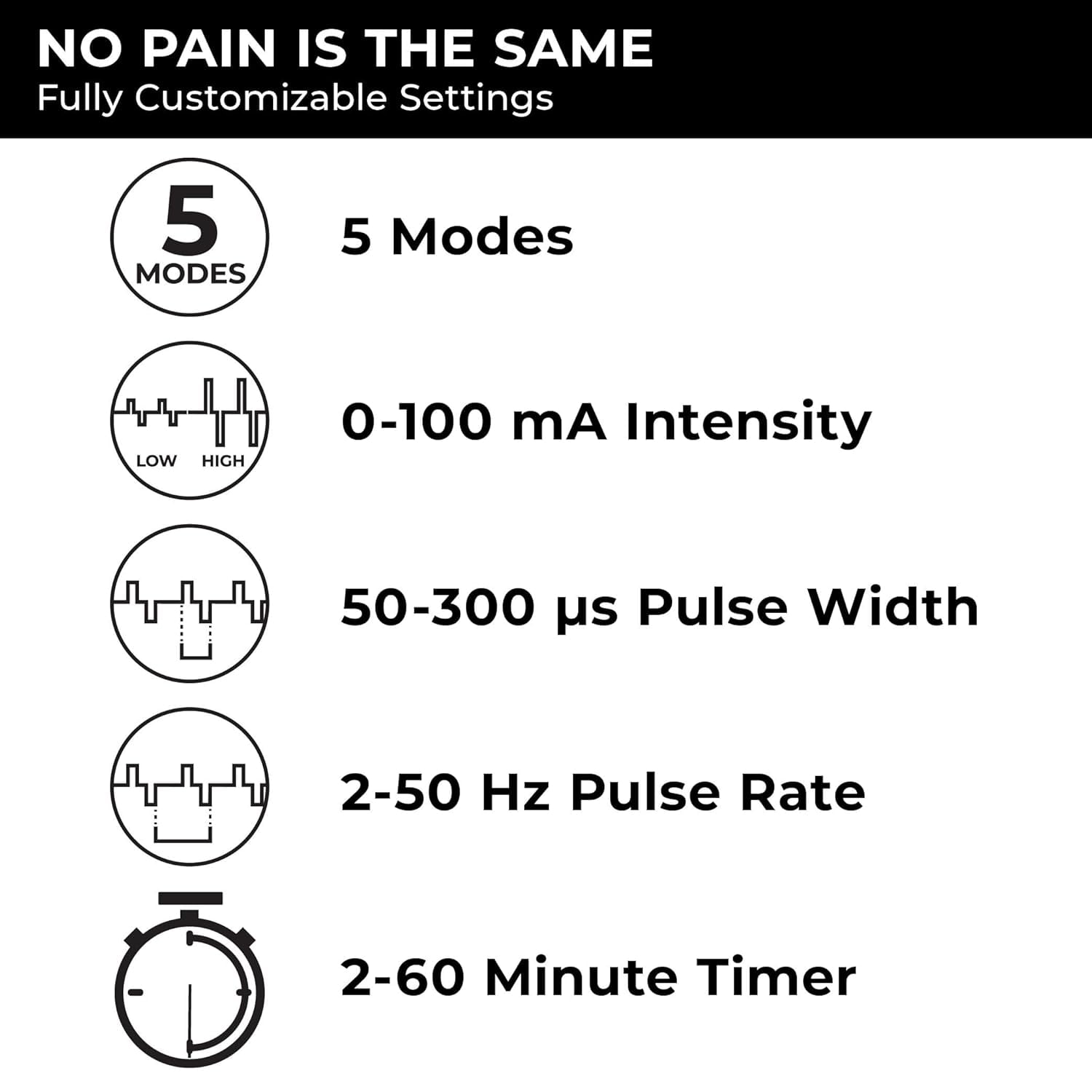 TENS 7000 Digital TENS Unit, Muscle Stimulator Machine for Pain Relief, 6.25" x 7.00" x 2.00"