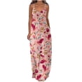 thumbnail image 1 of CEHVOM Robes d'Été pour Femmes Décontractées Boho Imprimées à Cerceau avec Poches, 1 of 5