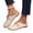 Beige, variant on Women'S Flat Mule Slippers Closed Toe Fabric Comfort Slides With Chinese Knot Buttons For Casual Chic, Black