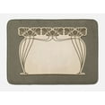 thumbnail image 1 of Art Nouveau Bath Mat, Flower Bouquets Forming an Arch Vintage Style Feminine Old Fashioned, Non-Slip Plush Mat Bathroom Kitchen Laundry Room Decor, 29.5 X 17.5 Inches, Cream Umber Brown, Ambesonne, 1 of 2