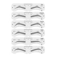 thumbnail image 2 of Juego de moldes para cejas de maquillaje, moldeador de cejas suave de PEVA con banda elástica, herramienta de maquillaje reutilizable para principiantes., 2 of 11