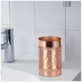 thumbnail image 3 of nu steel Hudson Copper Decorative Stainless Steel Tumbler Cup for Bathroom Vanity Countertops for Rinsing,Drinking,Storing Dental Accessories and Organizing Makeup Brushes,Eye Liners-copper (HSC5H), 3 of 5