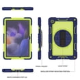thumbnail image 2 of Shockproof Case For Samsung Galaxy Tab A11+,Anti Drop Silicone+PC Layer Protective Splicing Case 360 ° Rotating Handle Stand With Shoulder Strap,Yellow,For Galaxy Tab A11+, 2 of 8