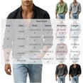 thumbnail image 4 of ZUBKTE Mens Button Down Shirt Casual Long Sleeve Shirts | Spread Collar, Hippie Beach Tops, Solid Color, Summer Beach Wedding, Shirts for Men, 4 of 9