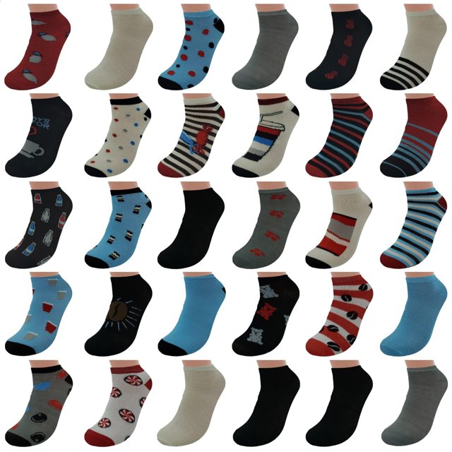 Calcetines BRIGHT STAR Mujer, bajo corte, tobillo, pack de 30 pares, talla 9‑11