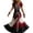 03_Red, variant on KICILVS Gothic Clothes For Women Black Spiderweb And Spider Print Flowing V Neck Long Maxi Dress Halloween Cosplay Gothic Party Dress