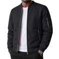 thumbnail image 6 of Thousandth Men's Bomber Jacket Reversible Warm Coat Quilted Lined Windproof Baseball Collar Jacket Casual Fall Winter Outerwear, 6 of 6