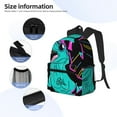 thumbnail image 5 of Lsque Rex Dinosaur With Sunglasses Classic Casual Backpack - Large Capacity Water-Resistant Backpack for School, Work, Travel, and Outdoor Activities, 5 of 8