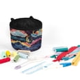 thumbnail image 3 of HELLHERO Moonlit Angling Sewing Machine Pad Fabric Polyester Scratches Proof Sewing Classes Storage Bag Foldable for Wife Mom Family Present, 3 of 5