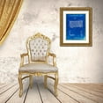 thumbnail image 3 of Borders, Cole 25x32 Gold Ornate Wood Framed with Double Matting Museum Art Print Titled - PP1126-Faded Blueprint Vintage Table Radio Patent Poster, 3 of 4