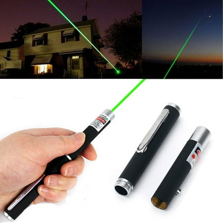 Portable Green Laser Pointer - HDE Green Laser Pointer <5mw Black Metal Body 532nm Class 3a Laser