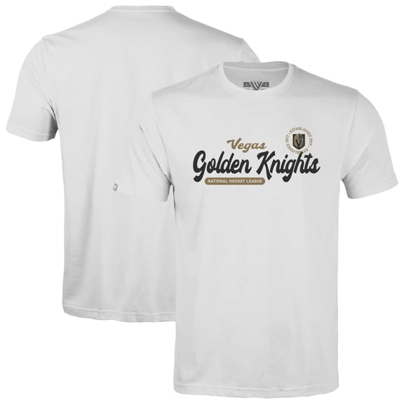 Youth Levelwear  White Vegas Golden Knights Little Richmond Monument T-Shirt