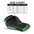 thumbnail image 2 of Cowhide Leather Boxing Leather- Kickboxing Gloves for Outdoor Sports Training, Muay Thai, Training Sparring, Fighting, Kickboxing, Punch Bag Boxing for Men & Women (GRNBLK 10 OZ), 2 of 2
