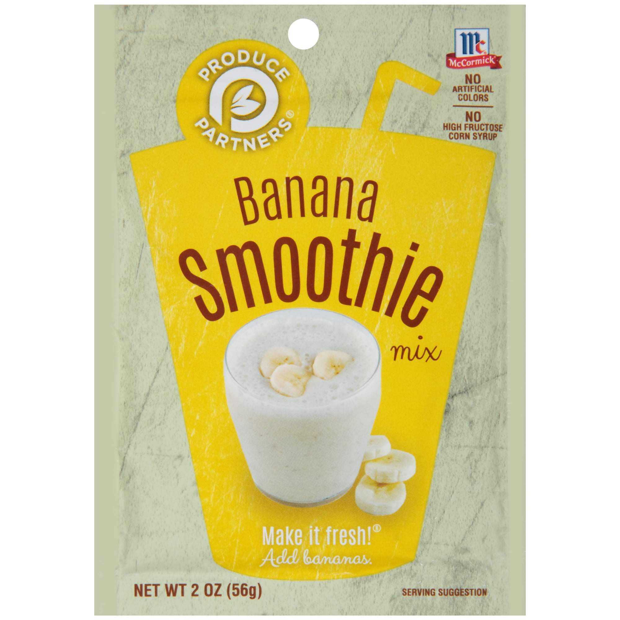 McCormick Produce Partners Banana Smoothie Mix, 2 oz