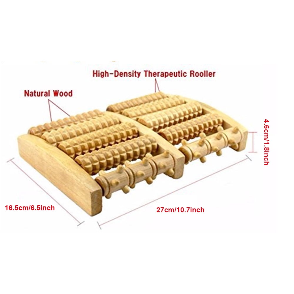 tooloflife Wooden Foot Massage Roller Relax Feet and Legs Relieve Muscle Aches Pain Gifts for Women and Parents