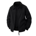 thumbnail image 2 of Mens Lightweight Jackets Casual Work Barn Jacket Windbreaker Water Resistant Golf Zip Up Jacket, 2 of 6
