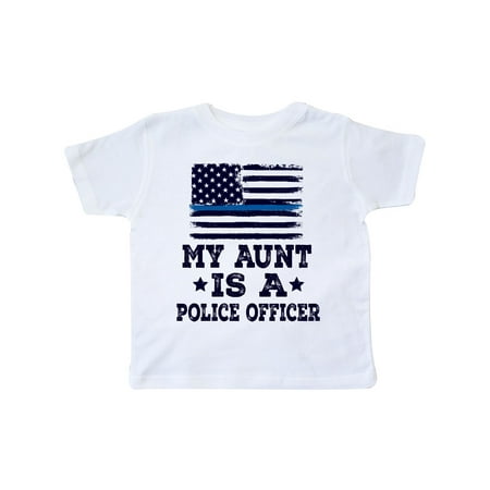 

Inktastic Aunt Is A Police Officer Law Enforcement Gift Toddler Boy or Toddler Girl T-Shirt