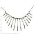 thumbnail image 2 of Stainless Steel Polished Bars and Beads With 2inch Ext. Necklace - 19 Inch, 2 of 2