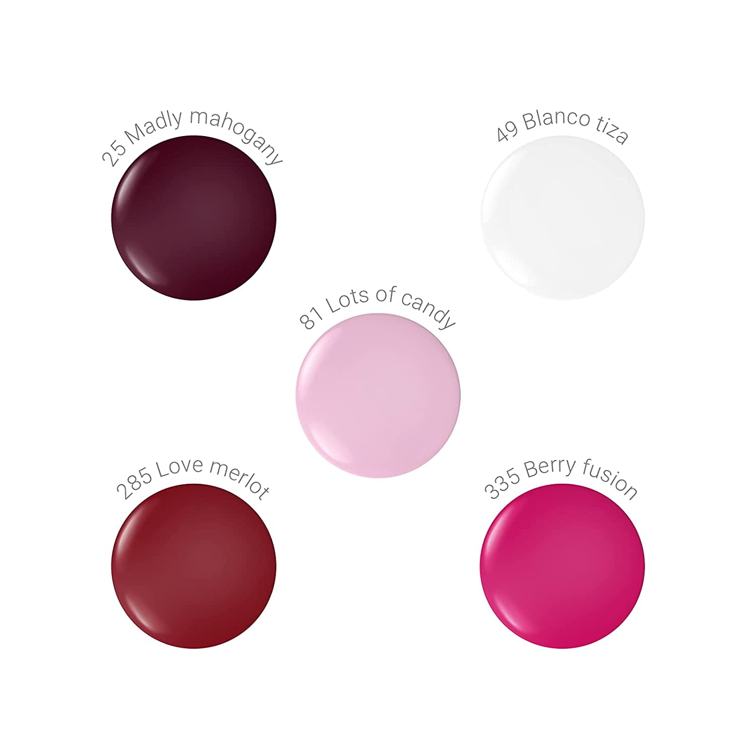 Eternal Nail Polish Collection: Rose All Day - 5PCS (0.46 fl oz ea)